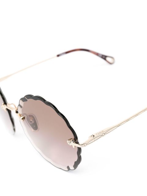 Chloé Eyewear round-frame sunglasses - Brown - zdjęcie produktu nr 2