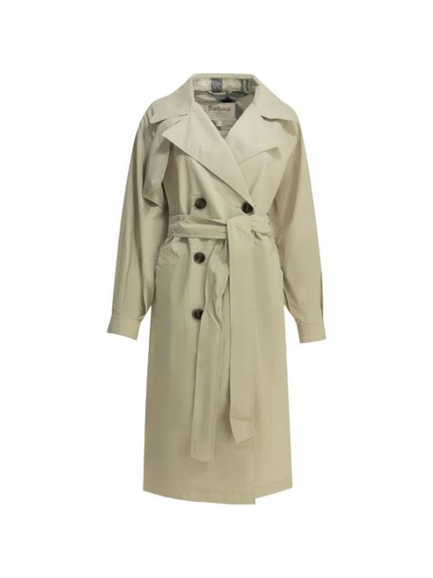 Barbour double-breasted belted trench coat - Neutrals - zdjęcie produktu nr 1