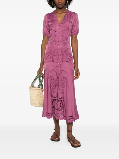 FARM Rio floral button maxi dress - Pink - zdjęcie produktu nr 2