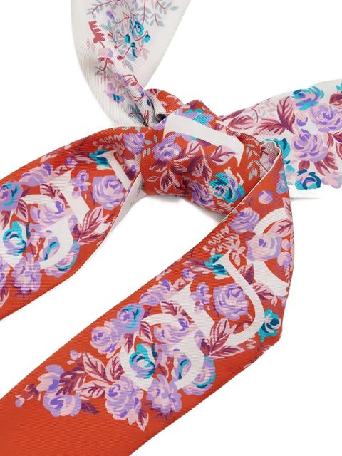 Gucci floral silk scarf - Orange - zdjęcie produktu nr 2