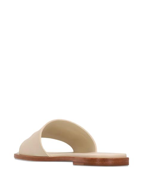 Chloé logo-embossed leather sandals - White - zdjęcie produktu nr 2