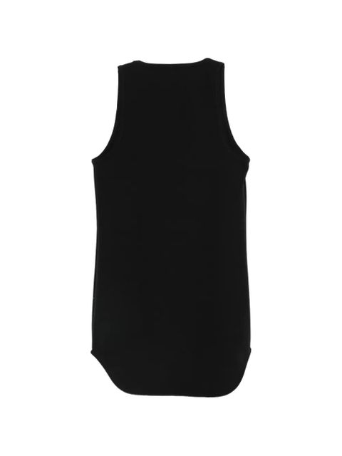 WARDROBE.NYC Matte Mini ribbed curved-hem tank top - Black - zdjęcie produktu nr 2