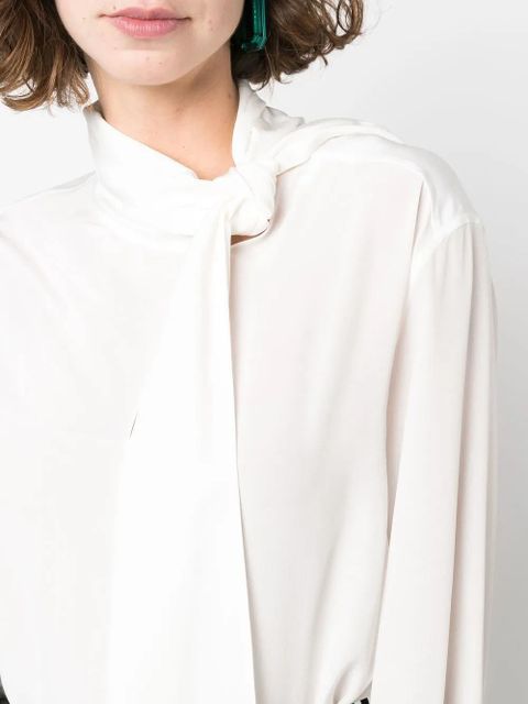 Givenchy pussy-bow silk blouse - White