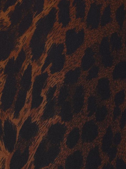 Balenciaga leopard-print zip-up jacket - Brown