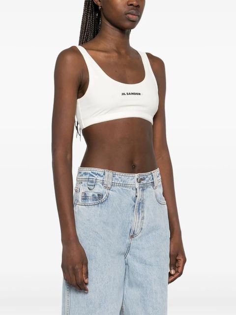 Jil Sander fast dry jersey sports bra - Neutrals