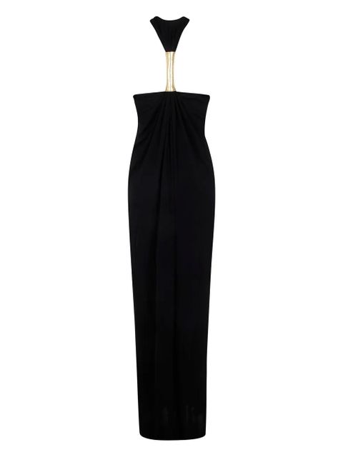 TOM FORD halterneck midi dress - Black