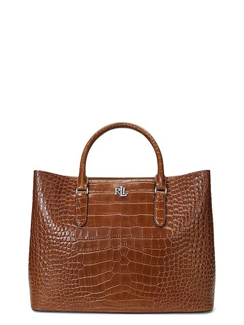 Lauren Ralph Lauren torebka skórzana kolor brązowy 431942189 - zdjęcie produktu nr 1