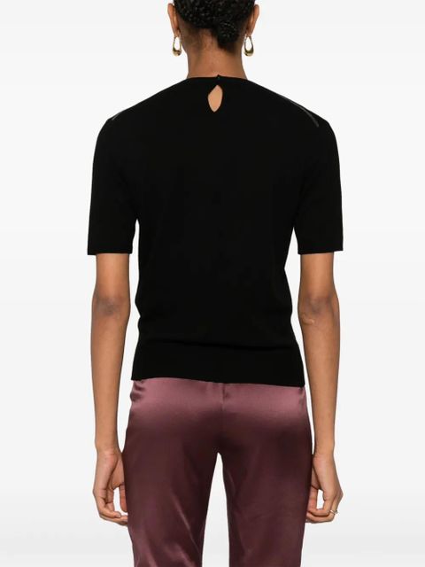 Saint Laurent wool T-shirt - Black