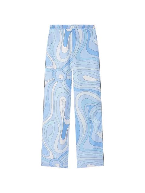 PUCCI buttoned print trousers - Blue - zdjęcie produktu nr 1