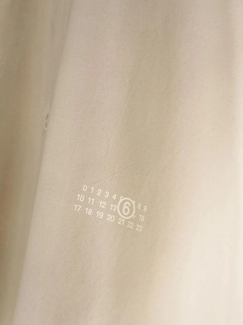 MM6 Maison Margiela long-sleeve shirt mini dress - Neutrals