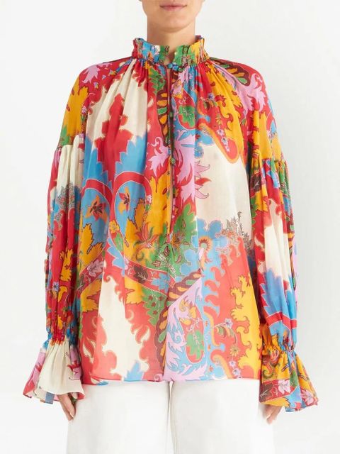 ETRO abstract-print blouse - Pink