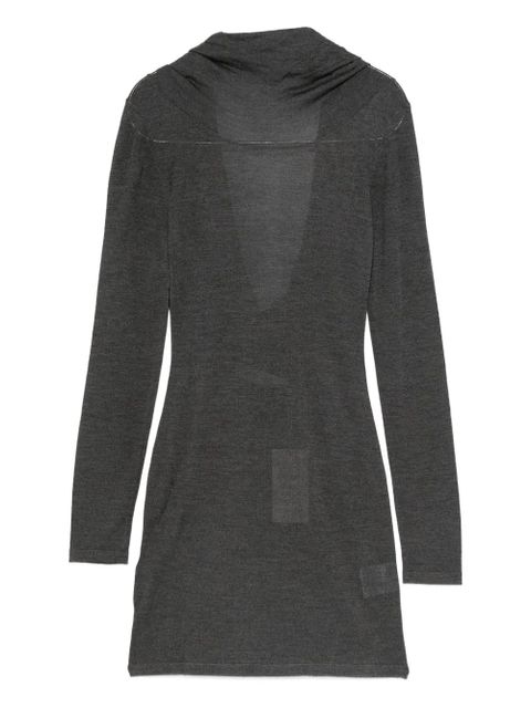 Aya Muse long-sleeve mini dress - Grey