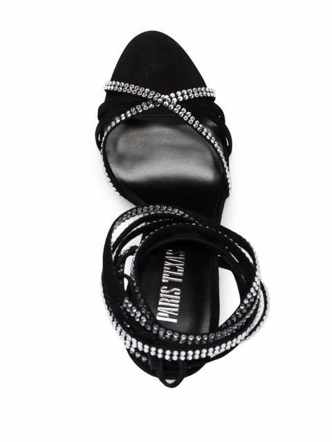Paris Texas Holly Nicole crystal-embellished sandals - Black