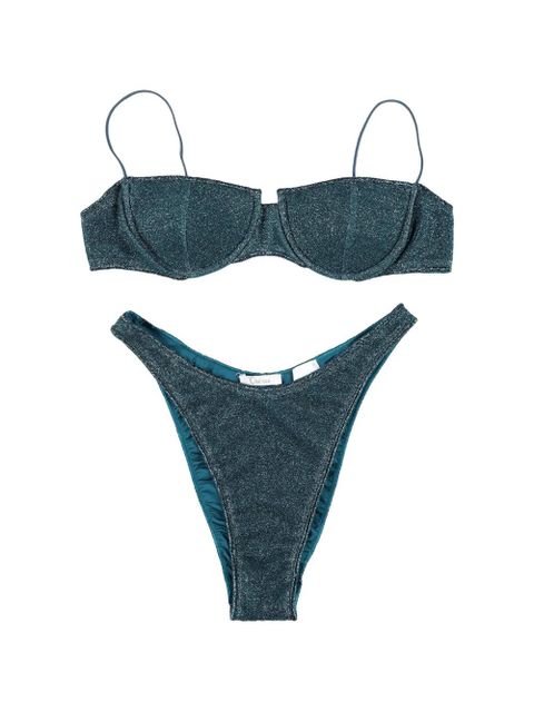 Oséree Lumière balconette bandeau bikini - Blue - zdjęcie produktu nr 1