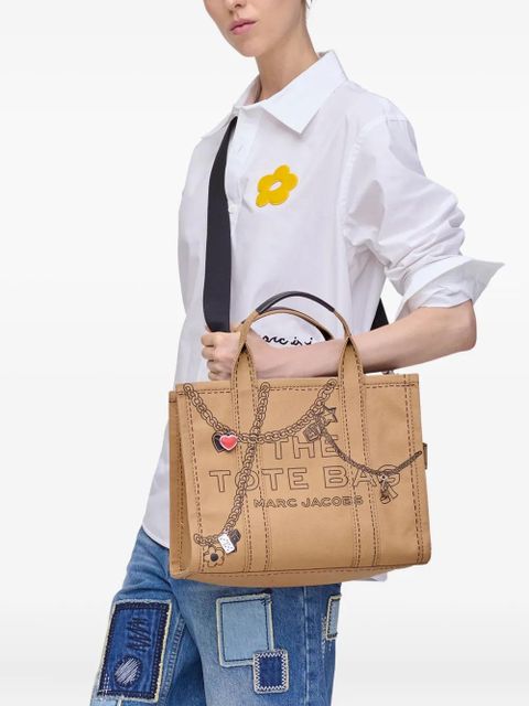 Marc Jacobs The Trompe L'oeil Charm Canvas Medium Tote bag - Brown