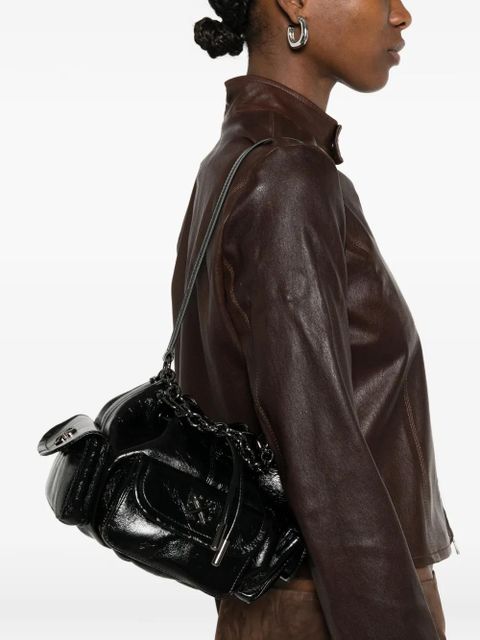 Off-White Dumbo.B chain pocket bucket bag - Black - zdjęcie produktu nr 2