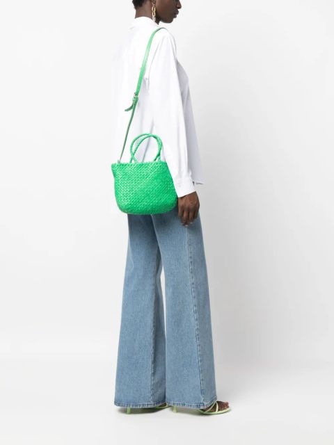 DRAGON DIFFUSION Small Triple Jump basket bag - Green