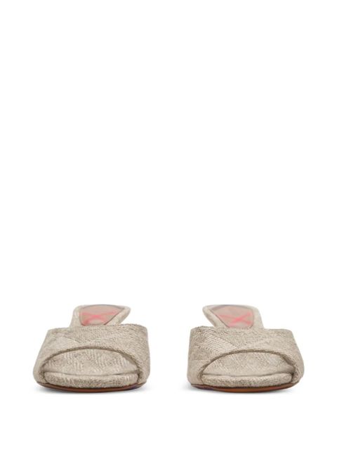 Burberry check Mews low sandals - Neutrals