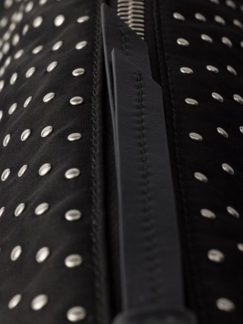 Prada studded Re-Nylon shoulder bag - Black