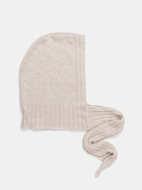 Answear.LAB kaptur z wełną merino kolor beżowy - zdjęcie produktu nr 2