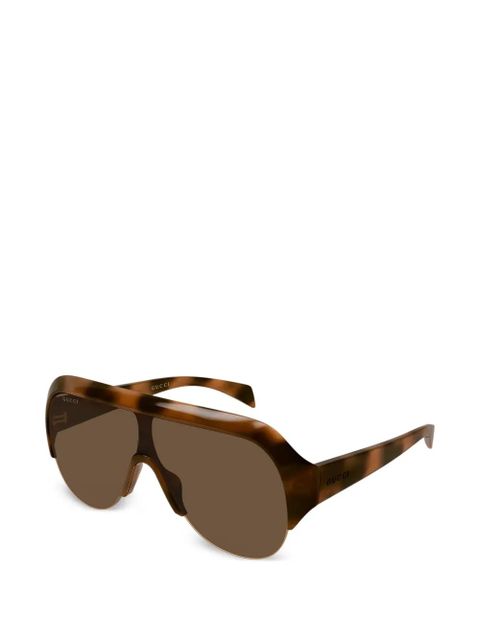 Gucci Eyewear pilot-frame sunglasses - Brown - zdjęcie produktu nr 1