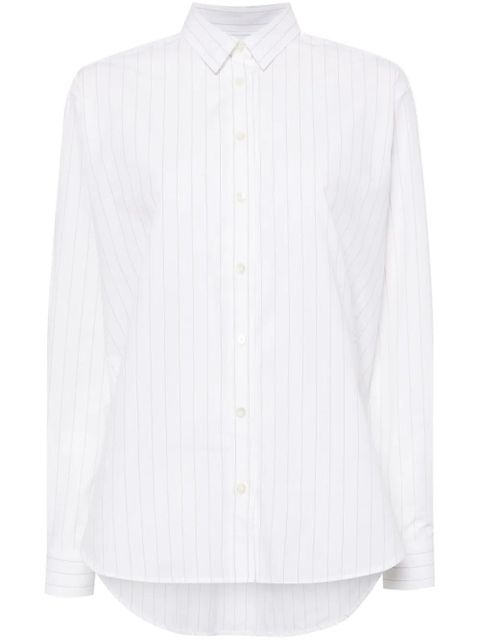 TOTEME pinstripe-print cotton shirt - White - zdjęcie produktu nr 1