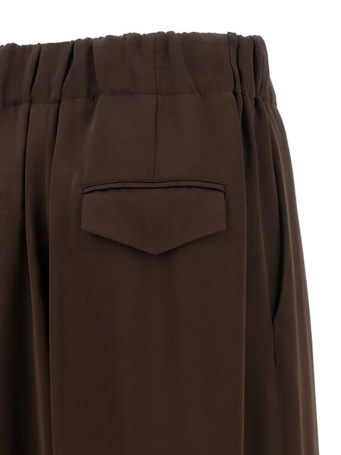 Jil Sander low-crotch wide trousers - Brown