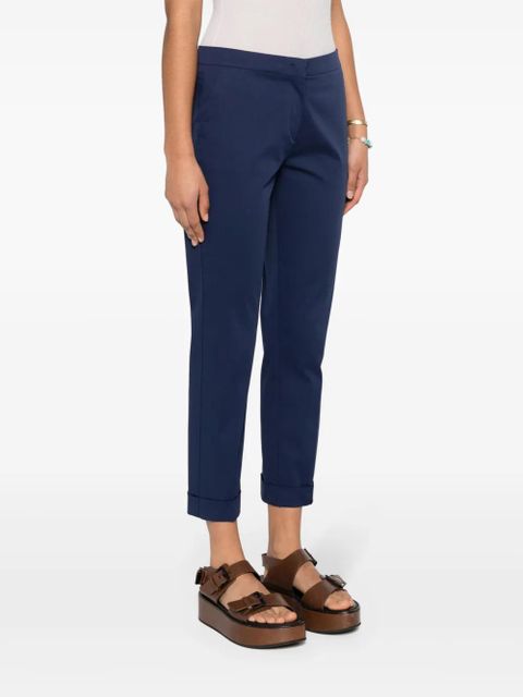 ETRO stretch-cotton cropped trousers - Blue - zdjęcie produktu nr 2
