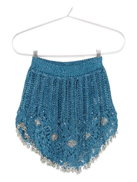 Rabanne crochet mini skirt - Blue - zdjęcie produktu nr 2