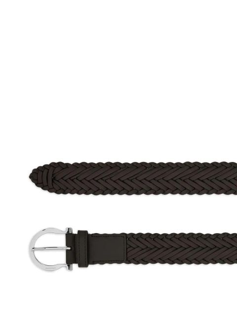 Ferragamo braided buckle belt - Brown - zdjęcie produktu nr 2