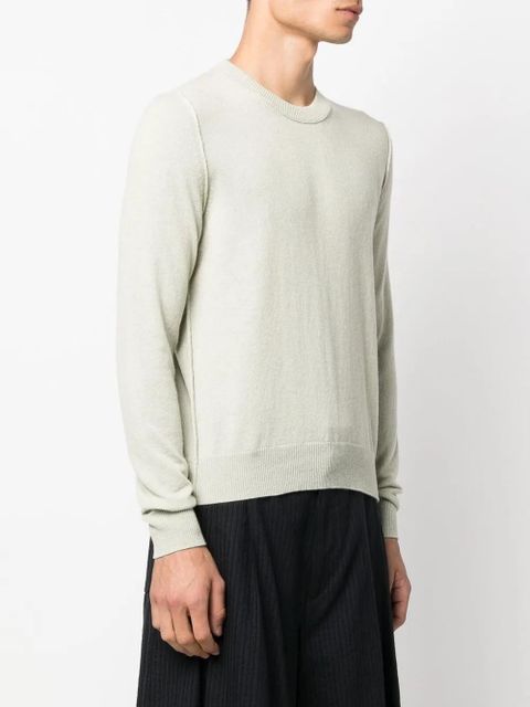 Maison Margiela crew-neck cashmere jumper - Green
