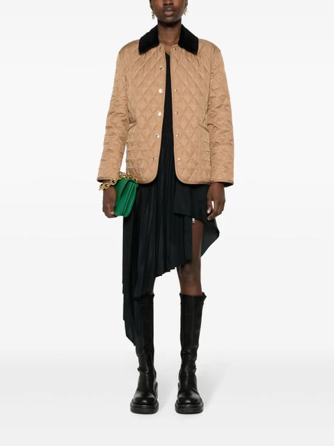 Burberry corduroy-collar quilted jacket - Neutrals - zdjęcie produktu nr 2