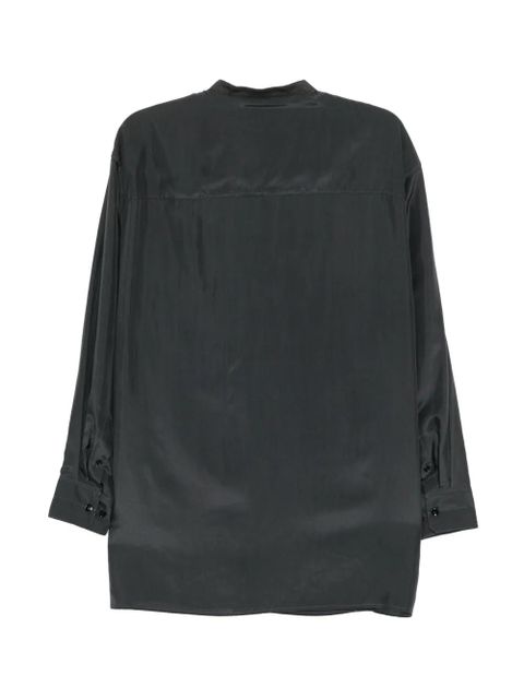 LEMAIRE patch-pocket silk shirt - Black - zdjęcie produktu nr 2