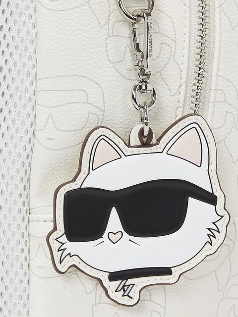 Karl Lagerfeld plecak IKON damski kolor biały duży wzorzysty A1W30133