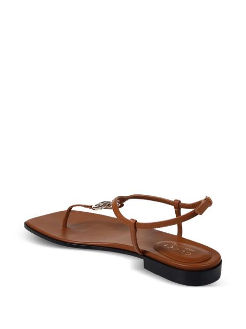 Gucci Double G sandals - Brown