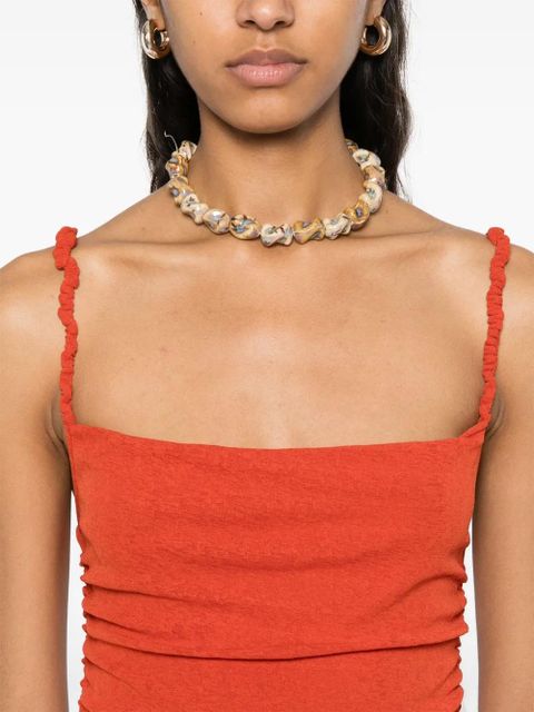 Nanushka Alexa midi dress - Orange