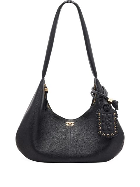 GANNI medium Hobo tote bag - Black - zdjęcie produktu nr 1