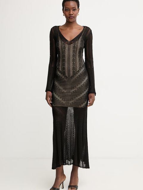 Twinset sukienka sweterkowa z wiskozą - zdjęcie produktu nr 1