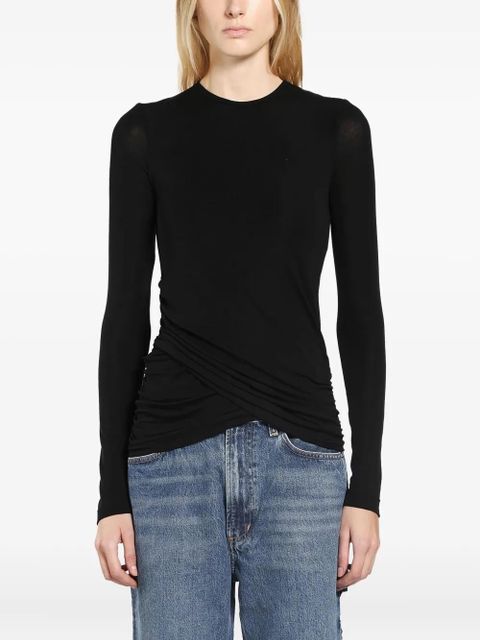 AGOLDE twist eve tee jersey - Black - zdjęcie produktu nr 1