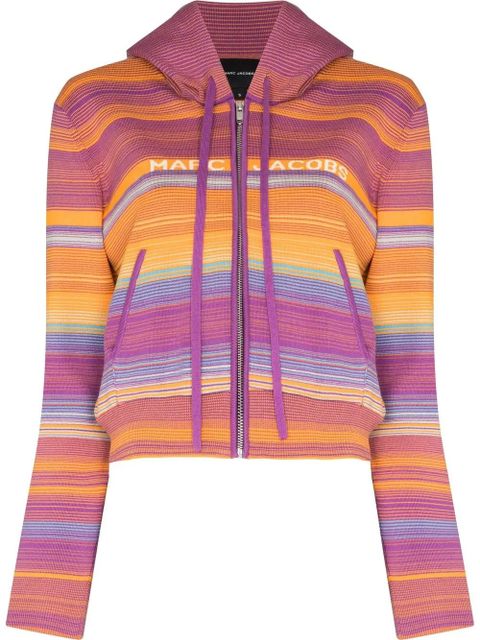 Marc Jacobs The Cropped zip hoodie - Purple - zdjęcie produktu nr 1