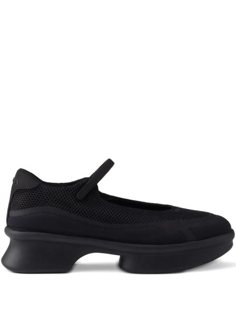 Prada mesh-panels ballerina flats - Black - zdjęcie produktu nr 1