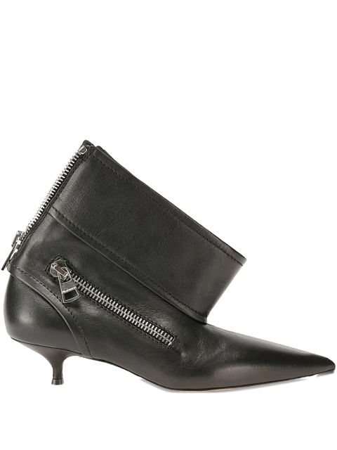 JW Anderson 40mm Stivaletto Biker kitten-heel boots - Grey