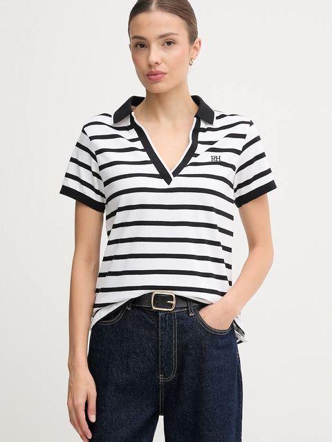 Pedro del Hierro polo damski kolor biały 4532381 - zdjęcie produktu nr 1