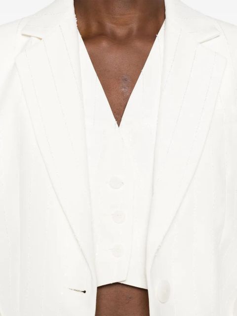 SANDRO pinstriped top - Neutrals