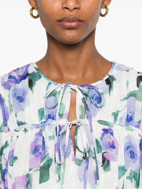 Aje Clover blouse - Purple