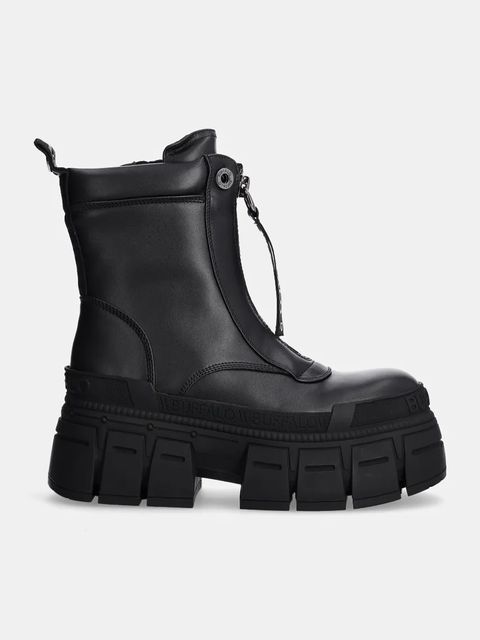 Buffalo workery Gospher Zip Boot damskie kolor czarny na platformie ocieplone 1622350-BLK