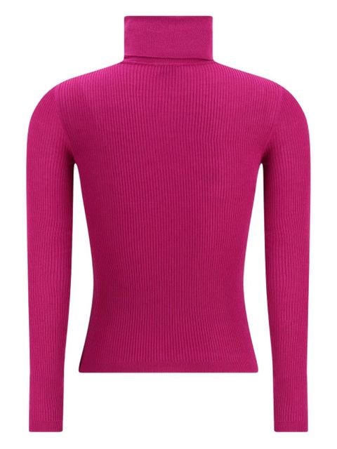 Saint Laurent roll-neck ribbed sweater - Pink
