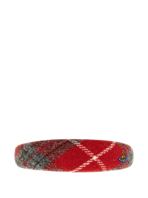 Vivienne Westwood tartan-pattern headband - Red
