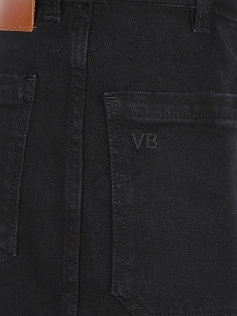 Victoria Beckham Alina logo-patch jeans - Black