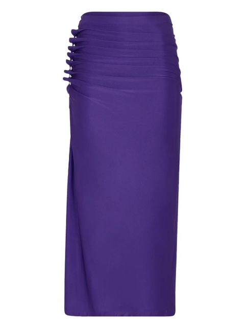 Rabanne draped midi skirt - Purple - zdjęcie produktu nr 1